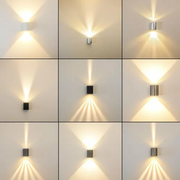 hofstein Applique murale d'extérieur Mora LED Acier inoxydable, 2 lumières* Lampes Modernes