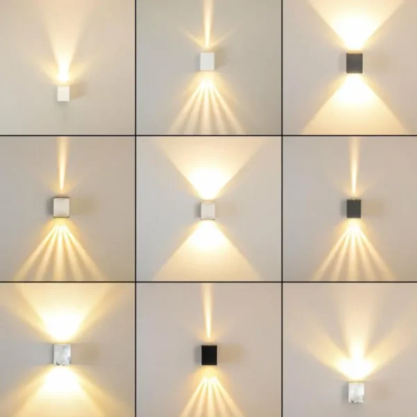 hofstein Applique murale d'extérieur Orsa LED Gris, 2 lumières* Lampes Modernes