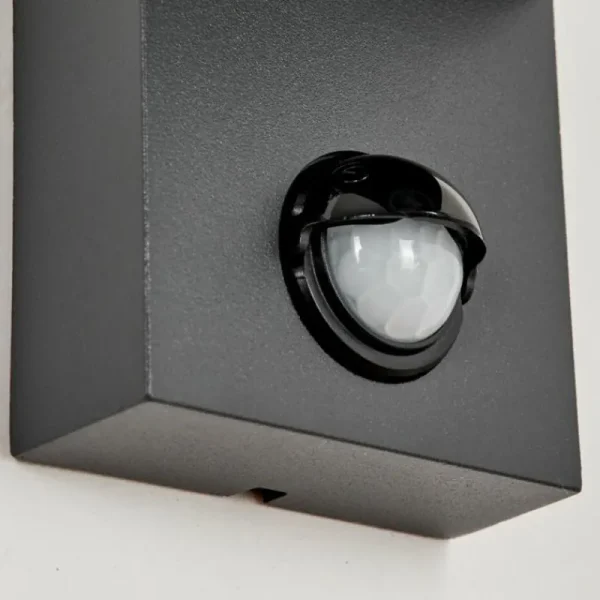hofstein Applique murale d'extérieur Kingstown Anthracite, Transparent, 1 lumière, Détecteur de mouvement* Lampes Modernes