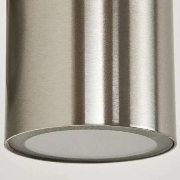 hofstein Applique murale d'extérieur Bessiebelle Acier inoxydable, Blanc, 1 lumière* Lampes Modernes