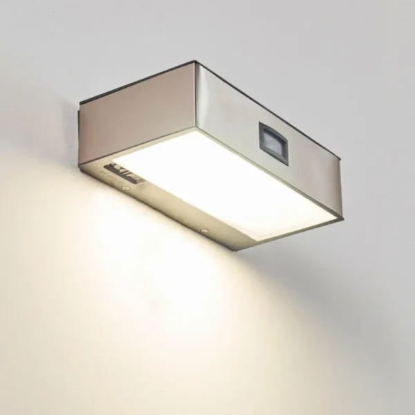 hofstein Applique murale d'extérieur LED Nickel mat, 1 lumière* Lampes Modernes