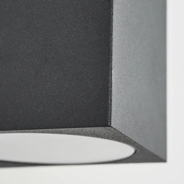 hofstein Applique murale d'extérieur Skaabu Noir, Blanc, 2 lumières* Lampes Modernes