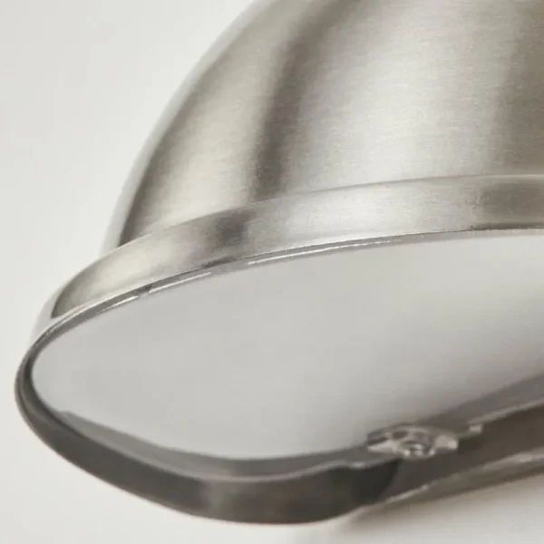 hofstein Applique murale d'extérieur Wundowie Acier inoxydable, Blanc, 1 lumière* Lampes Modernes