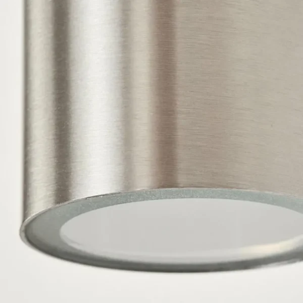 hofstein Applique murale d'extérieur Bessiebelle Acier inoxydable, Blanc, 1 lumière* Lampes Modernes