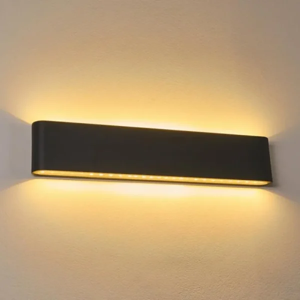 hofstein Applique murale d'extérieur Tinglev Anthracite, 2 lumières* Lampes Modernes