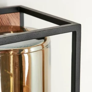 hofstein Applique murale d'extérieur Palanga Brun, Couleur bois, Noir, 1 lumière* Lampes Modernes