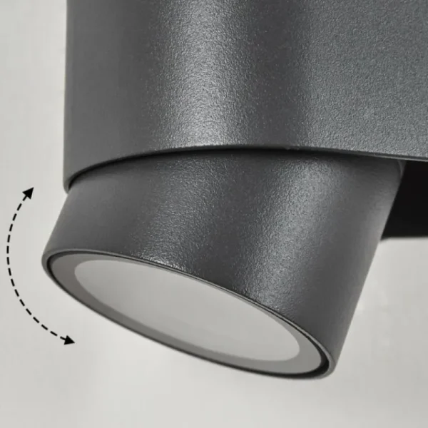 hofstein Applique murale d'extérieur Guampacha Anthracite, 2 lumières* Lampes Modernes
