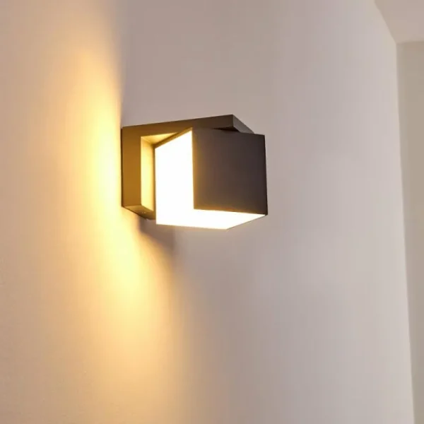 hofstein Applique murale d'extérieur Swanek LED Anthracite, 1 lumière* Lampes Modernes