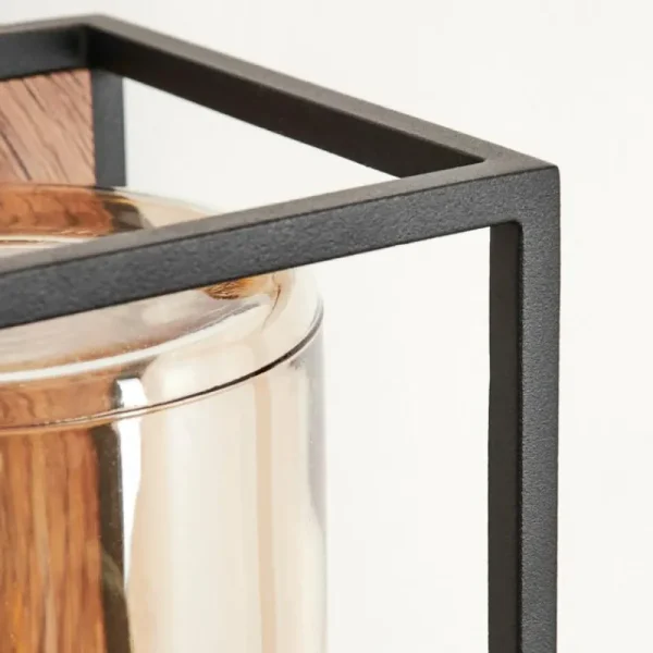 hofstein Applique murale d'extérieur Palanga Brun, Couleur bois, Noir, 1 lumière* Lampes Modernes