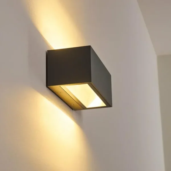 hofstein Applique murale d'extérieur Spidern LED Aluminium, 1 lumière* Lampes Modernes