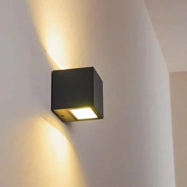 hofstein Applique murale d'extérieur Spidern LED Anthracite, 1 lumière* Lampes Modernes