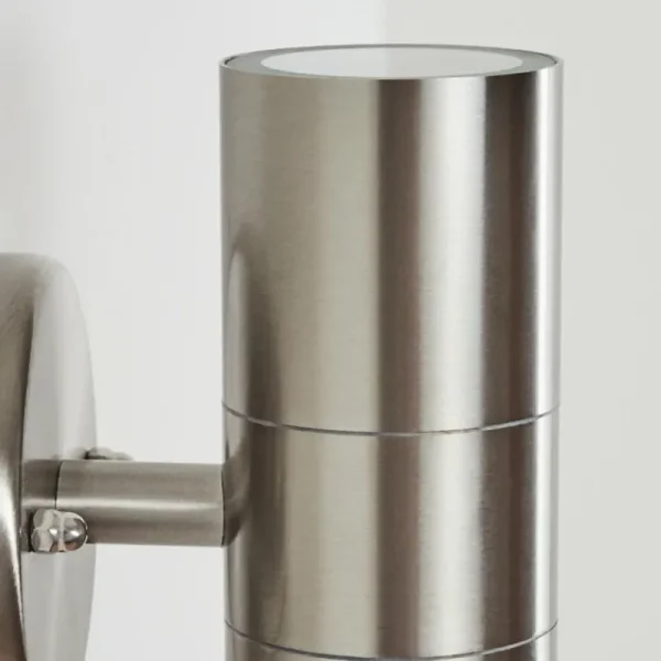 hofstein Applique murale d'extérieur Bessiebelle Acier inoxydable, 2 lumières* Lampes Modernes