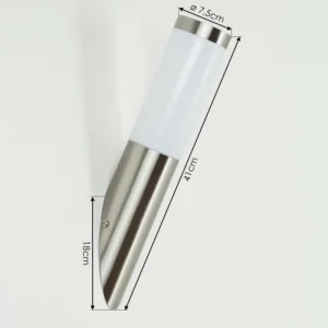 hofstein Applique murale d'extérieur Sessa Nickel mat, 1 lumière* Lampes Modernes
