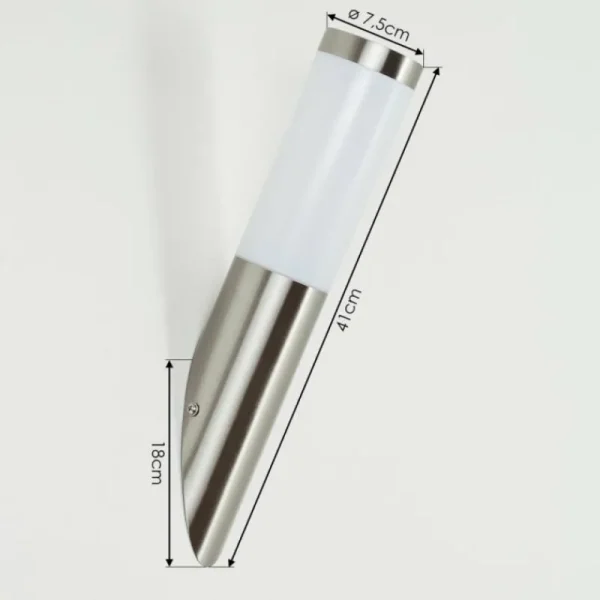 hofstein Applique murale d'extérieur Sessa Nickel mat, 1 lumière* Lampes Modernes