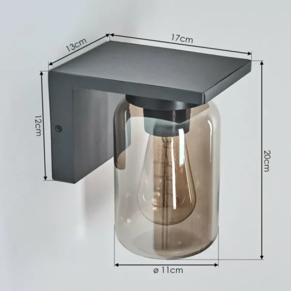 hofstein Applique murale d'extérieur Aquin Anthracite, 1 lumière* Lampes Modernes
