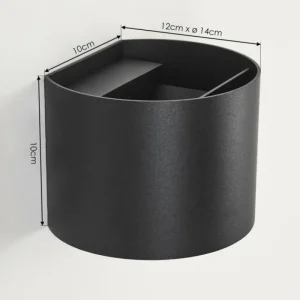 hofstein Applique murale d'extérieur Tamarin LED Noir, 2 lumières* Lampes Modernes