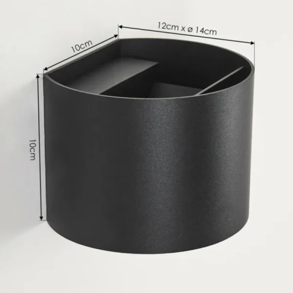 hofstein Applique murale d'extérieur Tamarin LED Noir, 2 lumières* Lampes Modernes