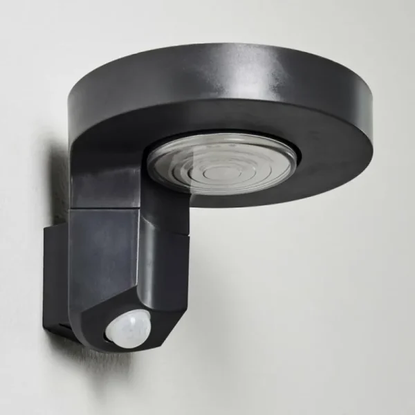 hofstein Applique murale d'extérieur Townsville LED Noir, 1 lumière, Détecteur de mouvement* Lampes Modernes