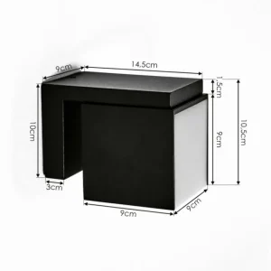 hofstein Applique murale d'extérieur Swanek LED Noir, 1 lumière* Lampes Modernes