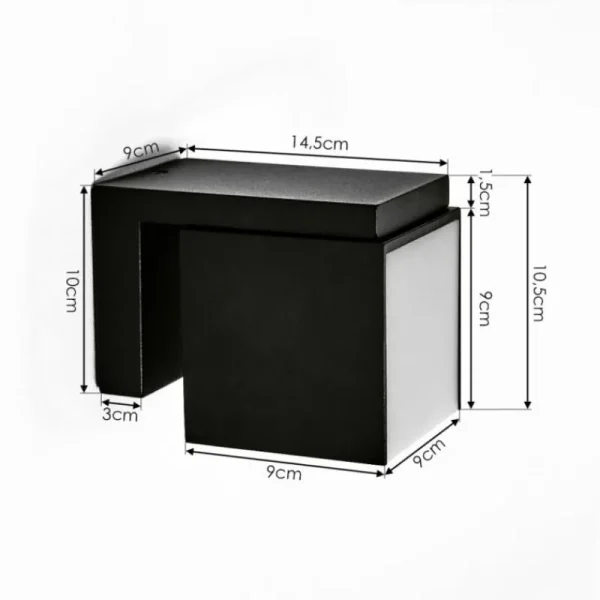 hofstein Applique murale d'extérieur Swanek LED Noir, 1 lumière* Lampes Modernes