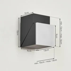 hofstein Applique murale d'extérieur Toogong LED Anthracite, 1 lumière* Lampes Modernes