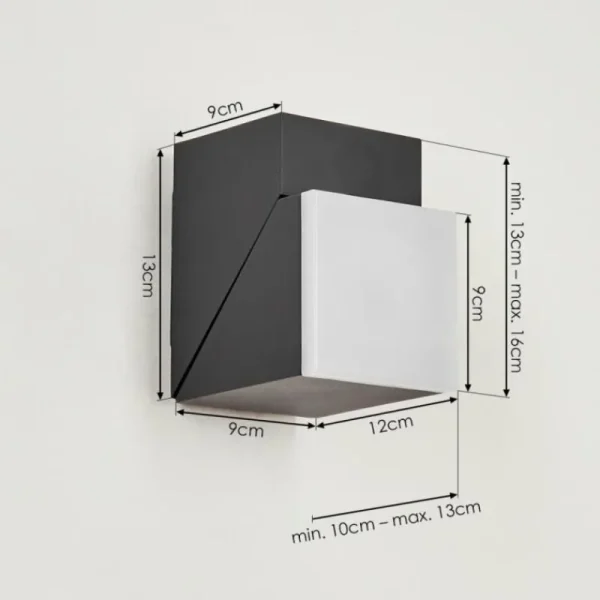 hofstein Applique murale d'extérieur Toogong LED Anthracite, 1 lumière* Lampes Modernes