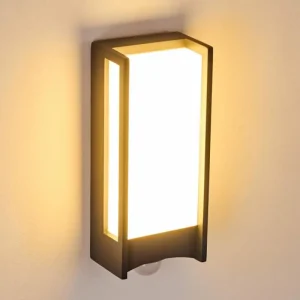 hofstein Applique murale d'extérieur Skove LED Anthracite, 1 lumière, Détecteur de mouvement* Lampes Modernes