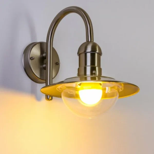 hofstein Applique murale d'extérieur Elima Acier inoxydable, 1 lumière* Lampes Modernes