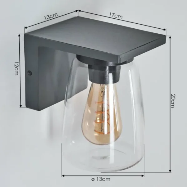 hofstein Applique murale d'extérieur Aquin Anthracite, 1 lumière* Lampes Modernes