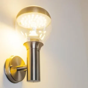 hofstein Applique murale d'extérieur CORDOVA LED Acier inoxydable, 1 lumière* Lampes Modernes