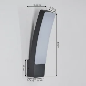 hofstein Applique murale d'extérieur Maseru LED Anthracite, 1 lumière* Lampes Modernes