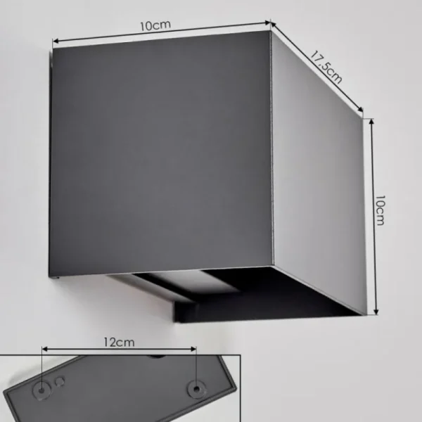 hofstein Applique murale d'extérieur Tamarin LED Anthracite, 1 lumière* Lampes Modernes