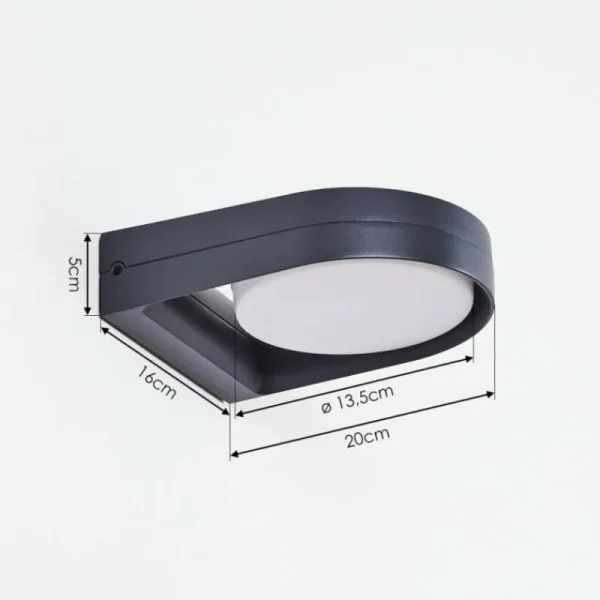 hofstein Applique murale d'extérieur Falatasa LED Anthracite, 1 lumière* Lampes Modernes