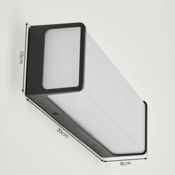 hofstein Applique murale d'extérieur Burseryd LED Anthracite, 1 lumière* Lampes Modernes