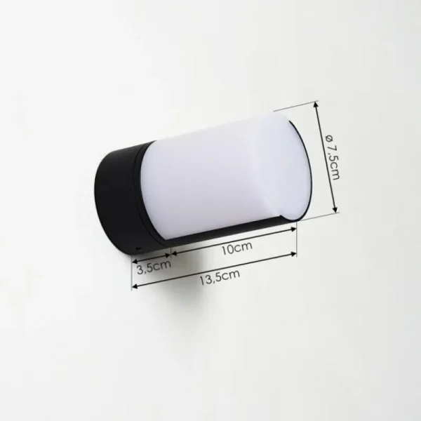 hofstein Applique murale d'extérieur Baulund LED Noir, 1 lumière* Lampes Modernes
