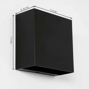 hofstein Applique murale d'extérieur Spidern LED Noir, 1 lumière* Lampes Modernes
