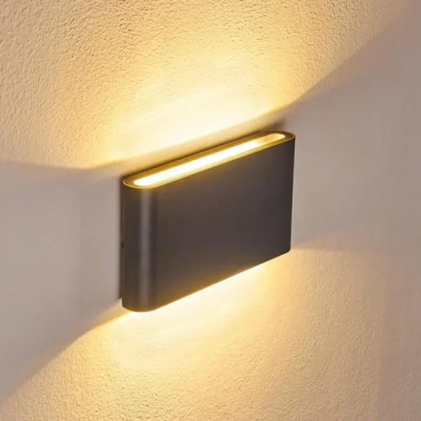 hofstein Applique murale d'extérieur Tinglev LED Anthracite, 2 lumières* Lampes Modernes