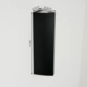 hofstein Applique murale d'extérieur Rotterdam LED Noir, 1 lumière* Lampes Modernes