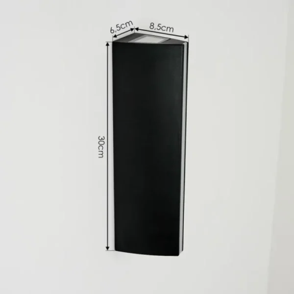 hofstein Applique murale d'extérieur Rotterdam LED Noir, 1 lumière* Lampes Modernes