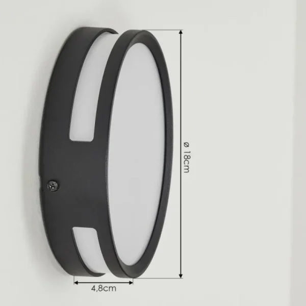 hofstein Applique murale d'extérieur Chiavari LED Anthracite, 1 lumière* Lampes Modernes