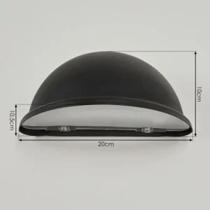hofstein Applique murale d'extérieur Wundowie Noir, 1 lumière* Lampes Modernes