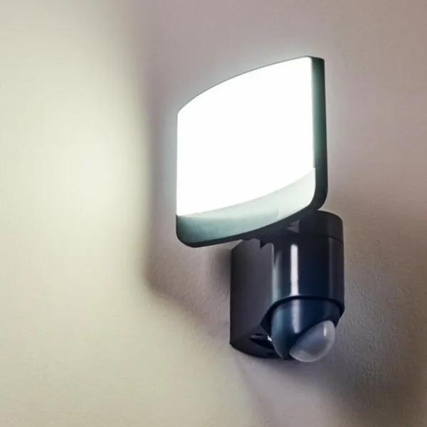 hofstein Applique murale d'extérieur Larvik LED Anthracite, 1 lumière, Détecteur de mouvement* Lampes Modernes