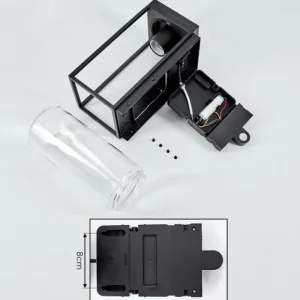 hofstein Applique murale d'extérieur Palanga LED Noir, 1 lumière, Détecteur de mouvement* Lampes Modernes