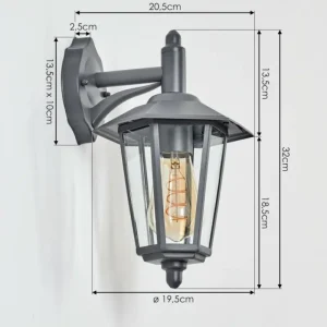 hofstein Applique murale d'extérieur Moskau Anthracite, 1 lumière* Lampes Modernes