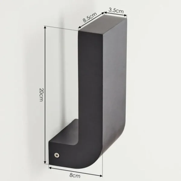 hofstein Applique murale d'extérieur Kirkhall LED Noir, 1 lumière* Lampes Modernes