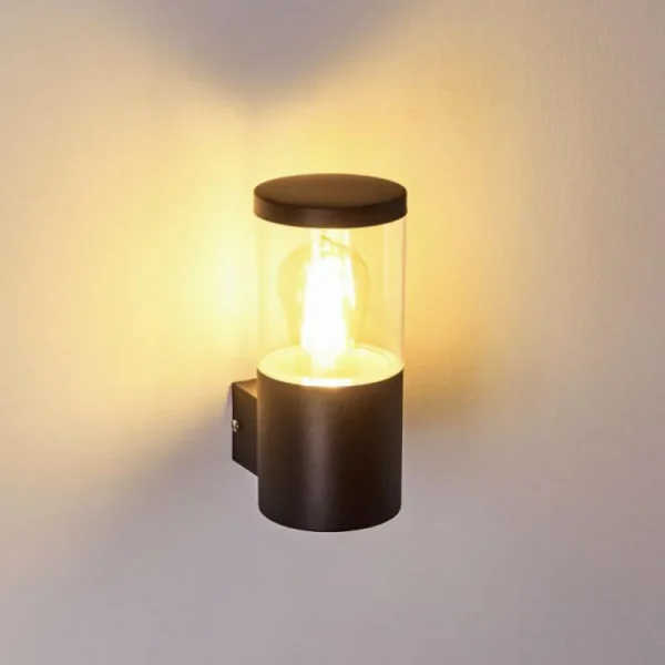 hofstein Applique murale d'extérieur Bodio Noir, 1 lumière* Lampes Modernes