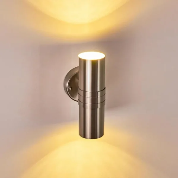 hofstein Applique murale d'extérieur Satava LED Chrome, 1 lumière* Lampes Modernes