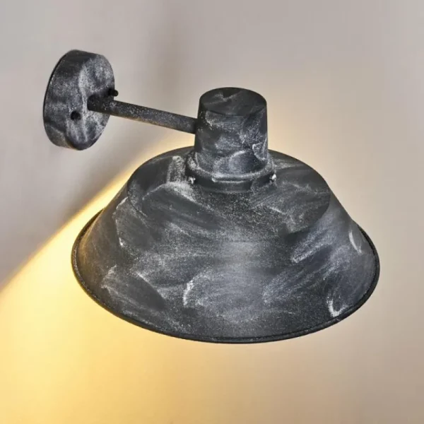hofstein Applique murale d'extérieur Maloja Gris, Blanc, 1 lumière* Lampes Modernes