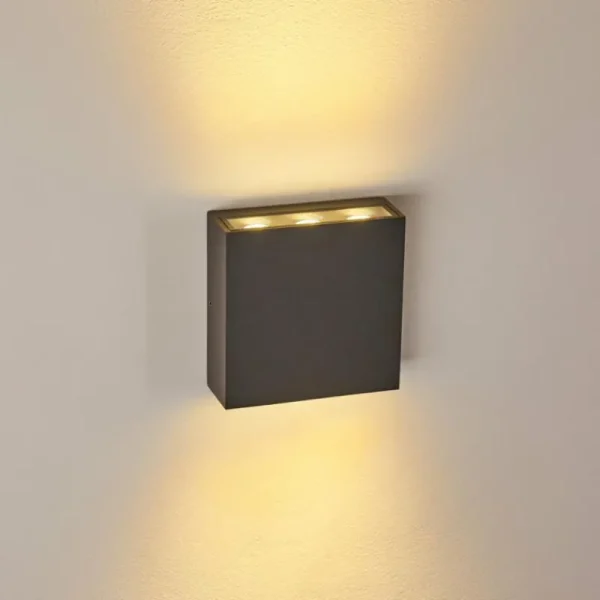 hofstein Applique murale d'extérieur Tinglev LED Anthracite, 1 lumière* Lampes Modernes