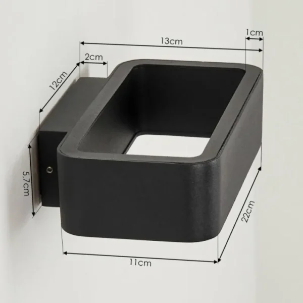 hofstein Applique murale d'extérieur Strandbyn LED Noir, 1 lumière* Lampes Modernes